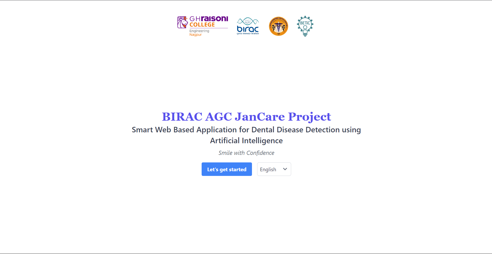 JanCare Web App Screenshot